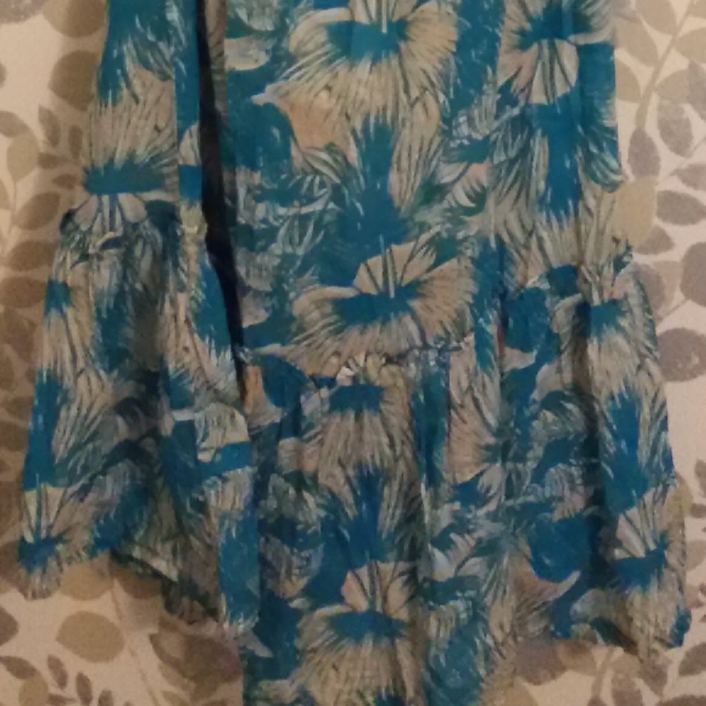 Strapless Long Summer Dress 🌞 STILE Benetton Sz L / US 12 - Picture 7 of 10